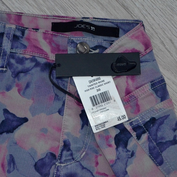 Joe's Jeans NWT Floral High Rise Classic Shorts 30 - Picture 6 of 6